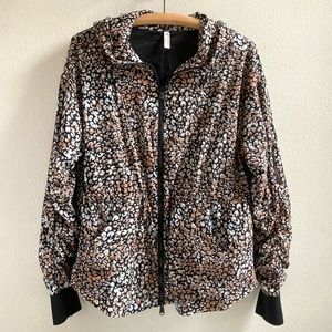 Free People FP Movement Run Wild Windbreaker Jacket Full Zip Size Small